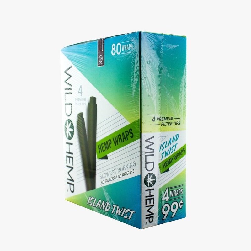 Wild Hemp Island Twist Hemp Wraps Island Twist 20 Packs of 4