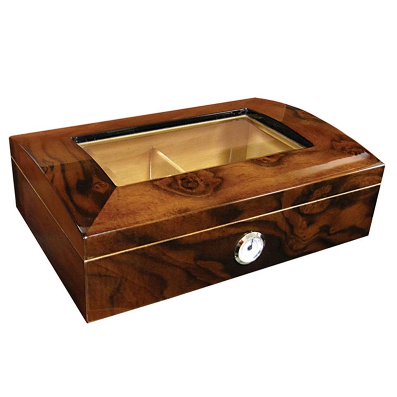 Addison Glass Top Humidor 40 Cigar Count