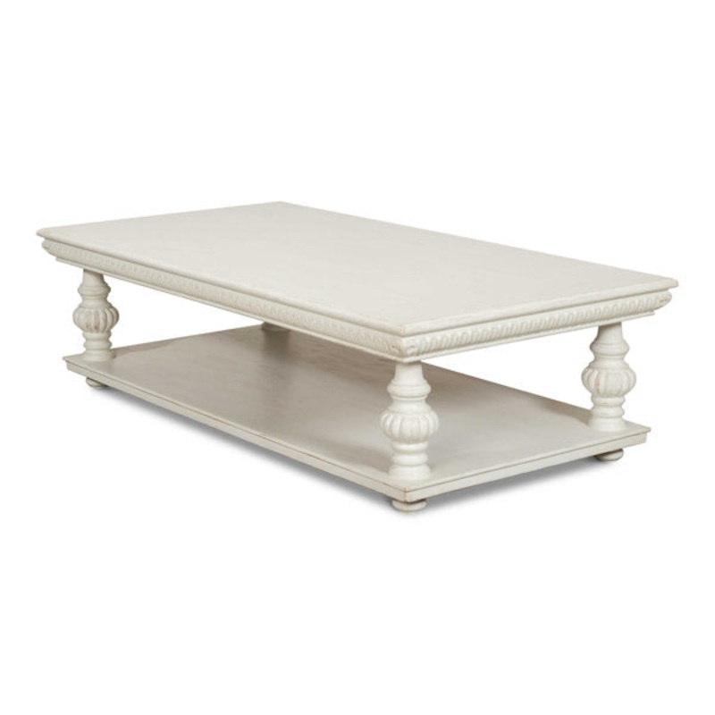 Antique White Hugo Rectangular Coffee Table Antique White