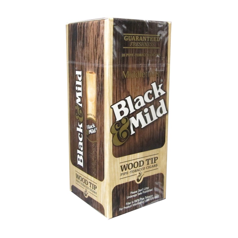 Black & Mild Regular Wood Tip Cigars Regular Wood Tip 10 Packs of 5