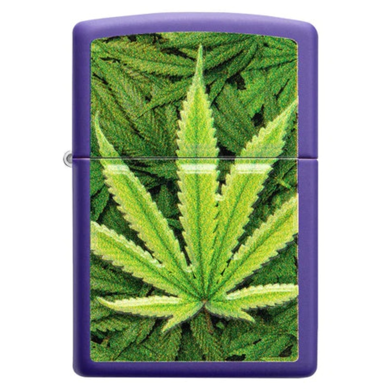 Zippo Lighter – Textured Print Leaf
