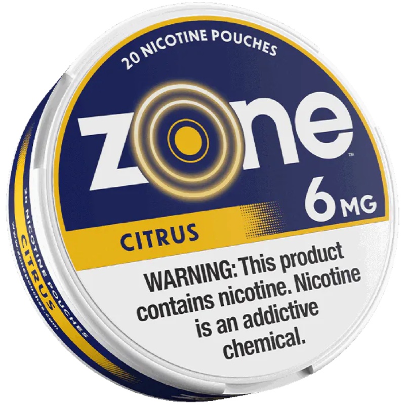 Zone Nicotine Pouches Citrus – 5 Pack 6mg