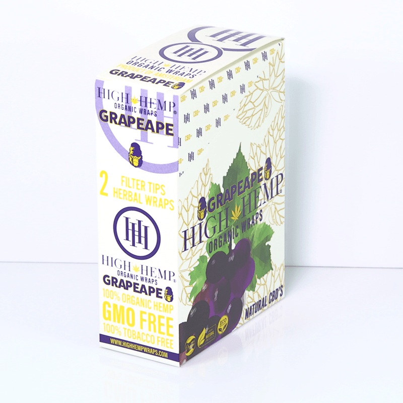 High Hemp Grape Ape Wraps Grape Ape 25 Packs of 2