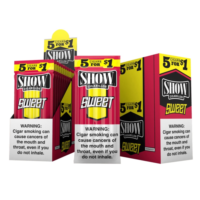 Show Sweet Cigarillos Sweet 15 Packs of 5