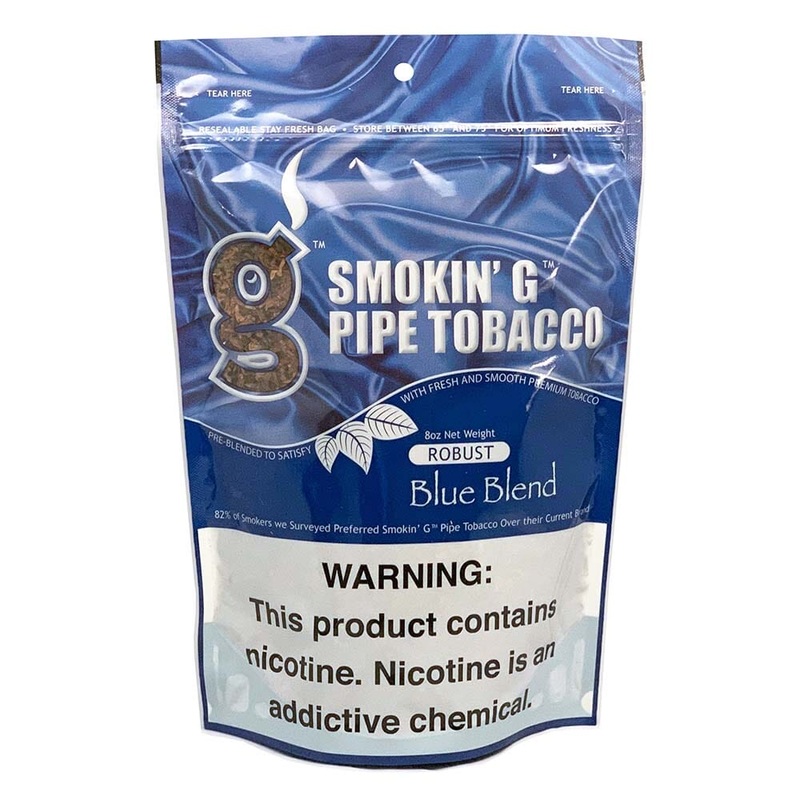 Smokin’ G Robust Blue Pipe Tobacco Robust Blue 8oz Bag