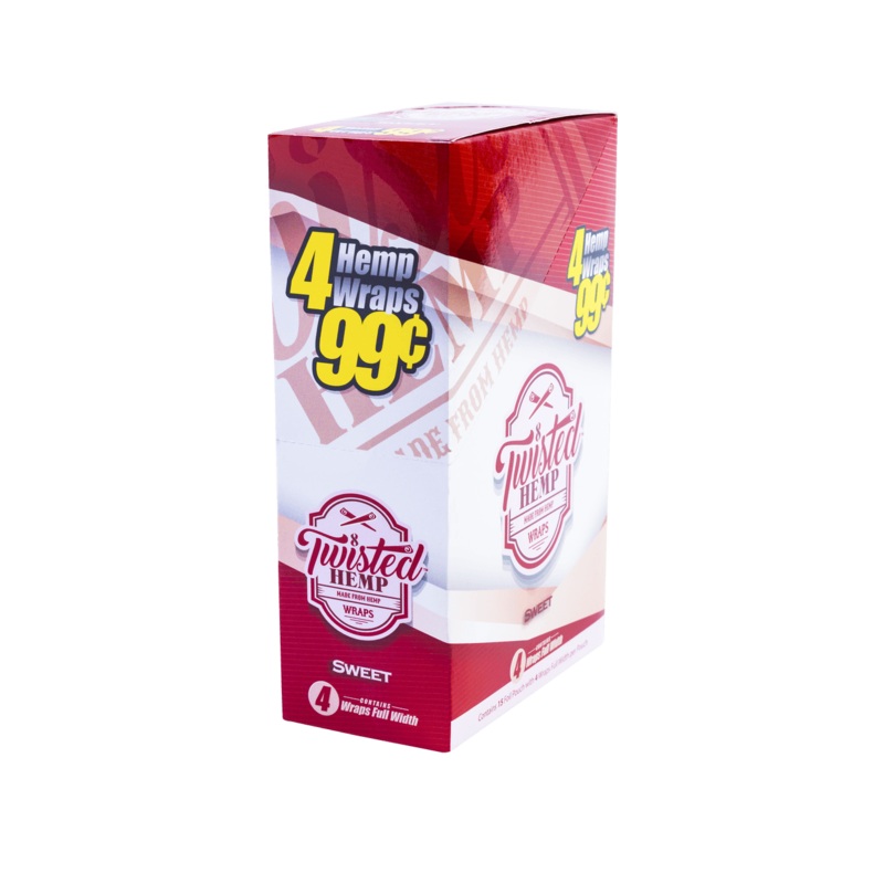 Twisted Hemp Sweet Wraps Sweet 15 Packs of 4
