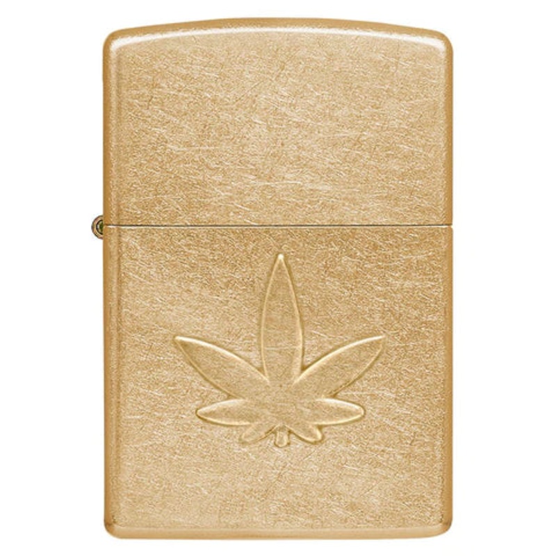 Zippo Lighter – Stamped Cannabis
