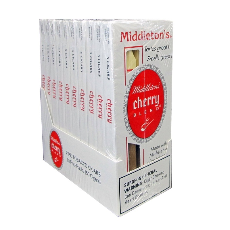 Black & Mild Middleton Cherry Blend Cigars Middleton Cherry 10 Packs of 5