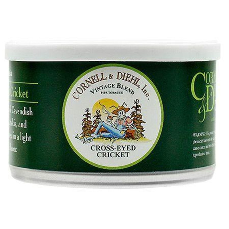 Cornell & Diehl Cross-Eyed Cricket Premium Pipe Tobacco Cross-Eyed Cricket 2oz Tin