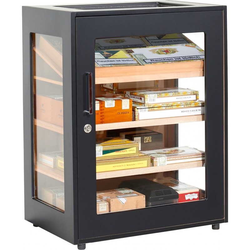 Adorini Salina Electronic Humidor Cabinet Black – 1500 Cigar ct