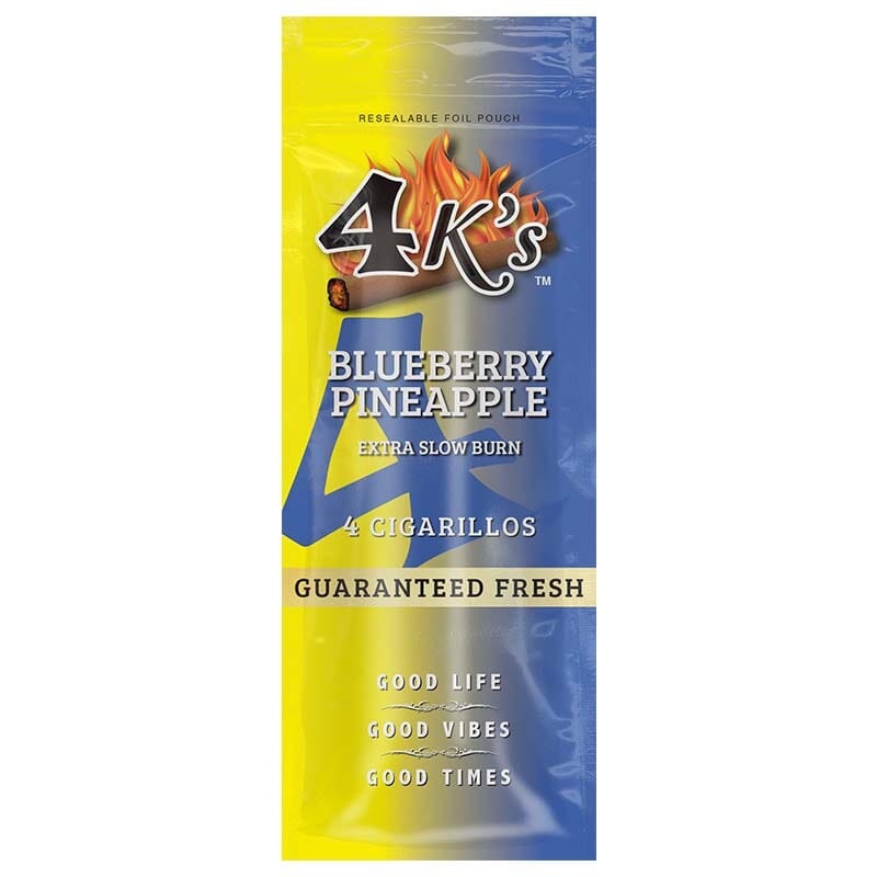 Good Times 4k’s Blueberry Pineapple Cigarillos Blueberry Pineapple 15 Packs of 4 (60ct)