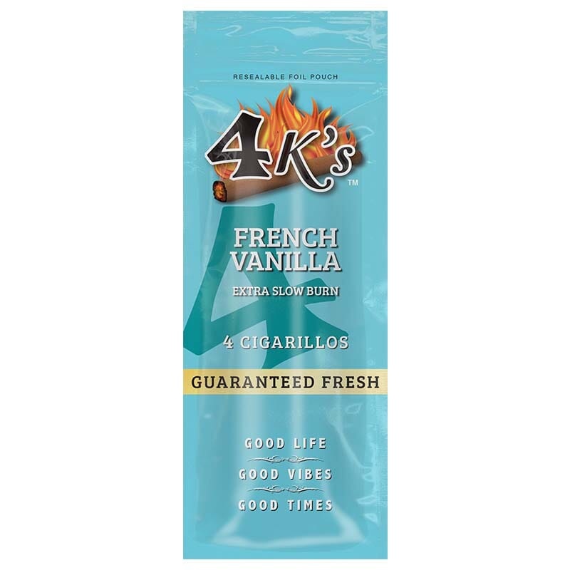 Good Times 4k’s French Vanilla Cigarillos French Vanilla 15 Packs of 4 (60ct)