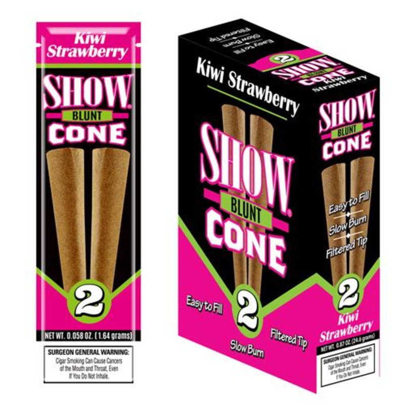 Show Blunt Cone Kiwi Strawberry Kiwi Strawberry 15 Packs of 2