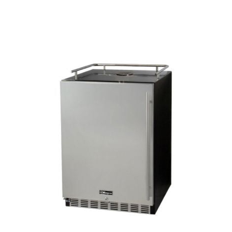 24″ Wide Stainless Steel Commercial Built-in Left Hinge Kegerator – Cabinet Only