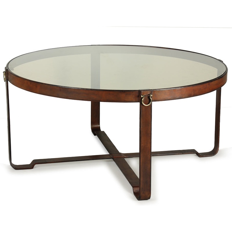 Harness Round Coffee Table by Sarreid