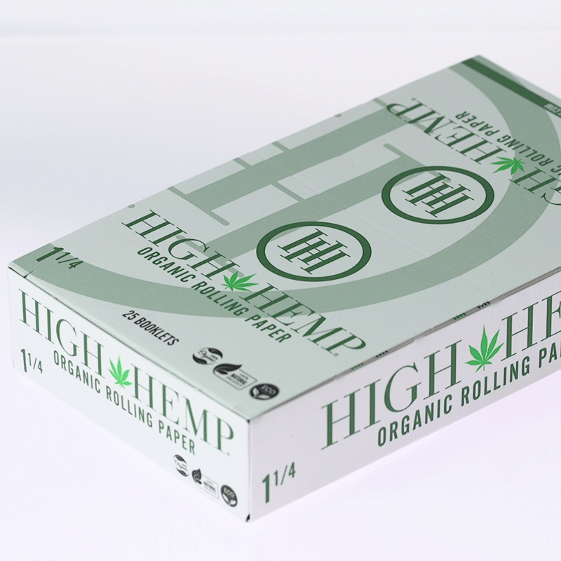 High Hemp Organic 1 1/4 Rolling Paper 1 1/4 25 Pack (800 Papers)