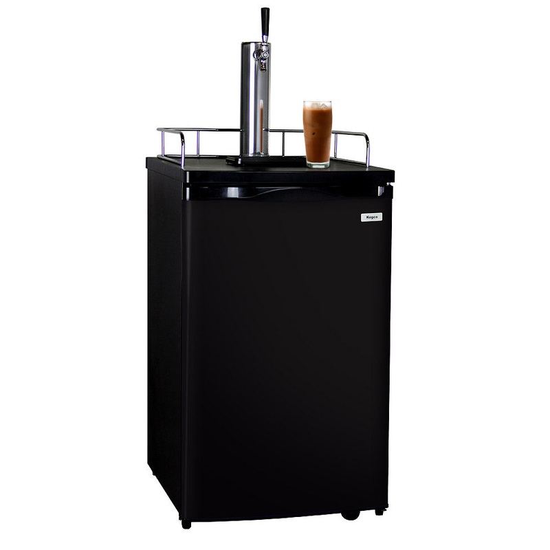 Kegco 20″ Wide Cold Brew Coffee Single Tap Black Kegerartor