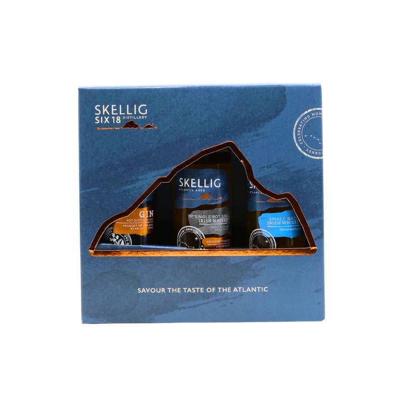 Skellig Six 18 Whiskey & Gin Miniature Gift Set