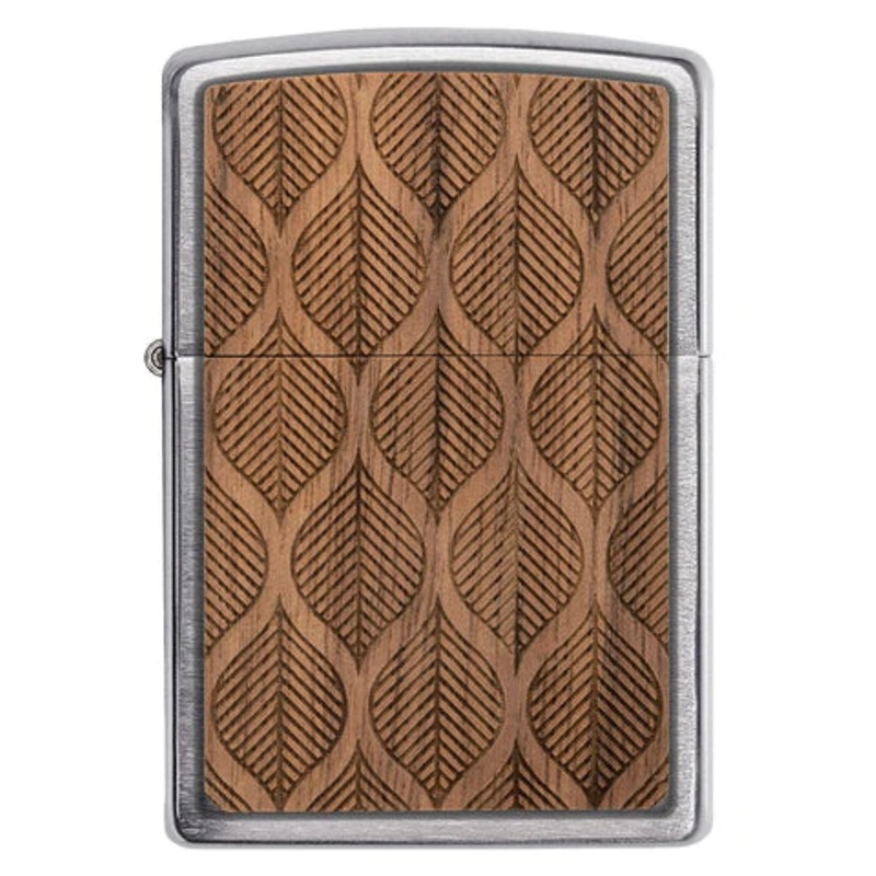 Zippo Lighter – Woodchuck Walnut Leaves