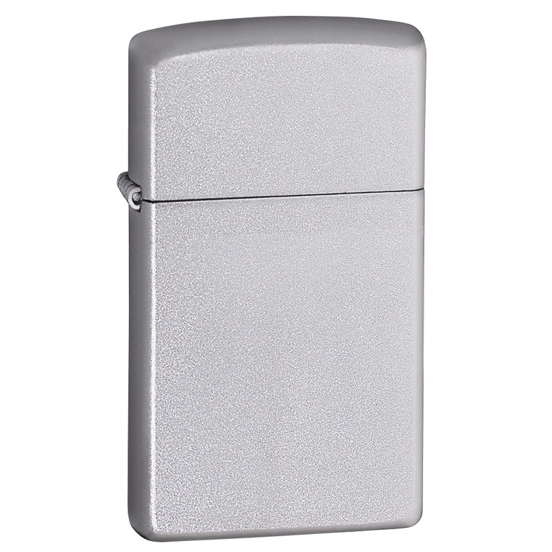 Zippo Satin Chrome Slim Lighter