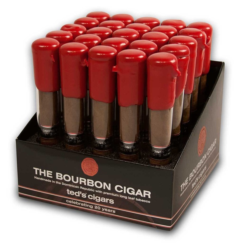 Bourbon Cigar Petit Corona Tubos (5.0″ x 38) Box of 25