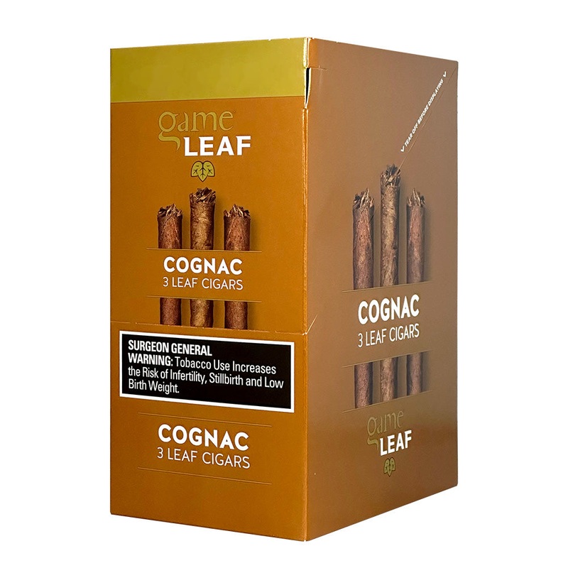 Game Leaf Cognac Cigarillos Cognac 10 Packs of 3