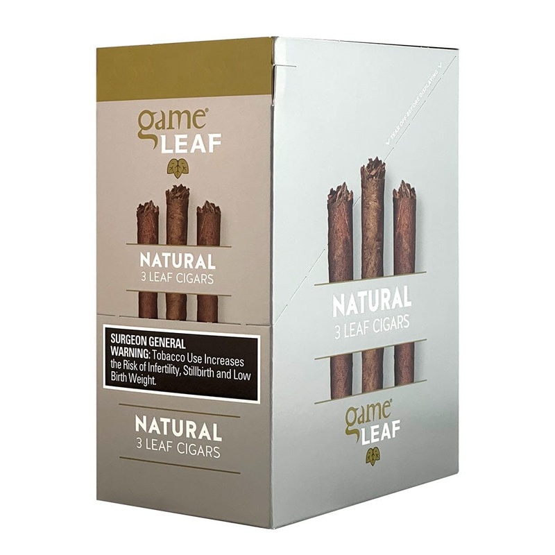 Game Leaf Natural Cigarillos Natural 10 Packs of 3
