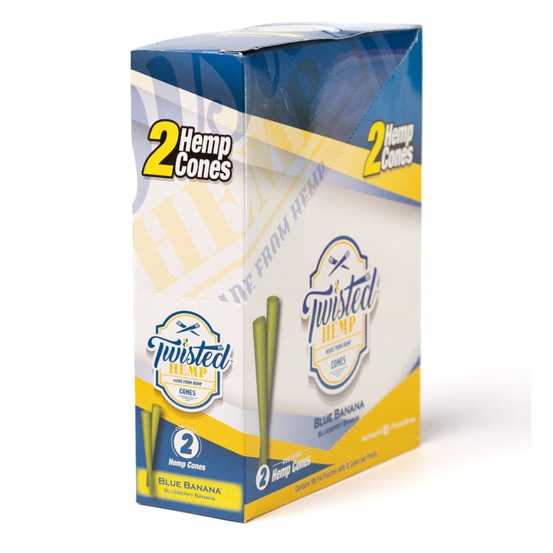 Twisted Hemp Blue Banana Cones Blue Banana 10 Packs of 2