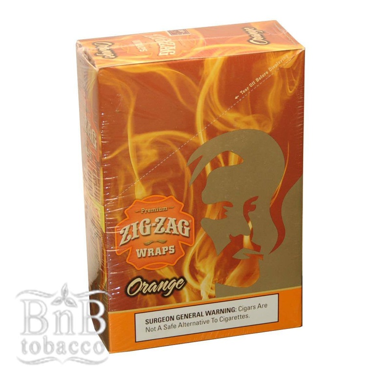 Zig Zag French Orange Blunt Wraps French Orange 25 Packs of 2