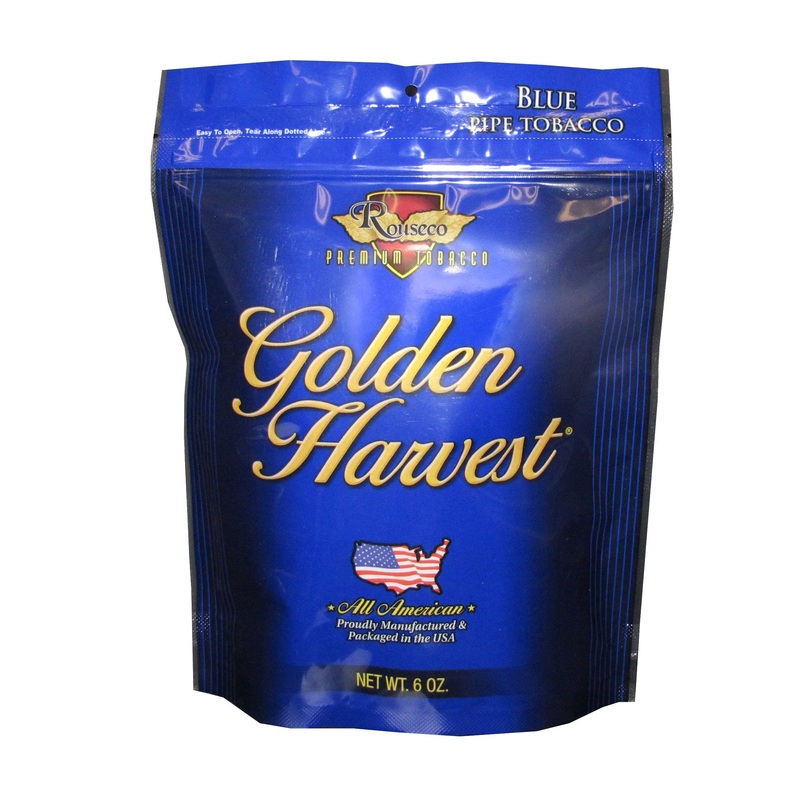 Golden Harvest Blue (Light) Pipe Tobacco Blue 6oz Bag