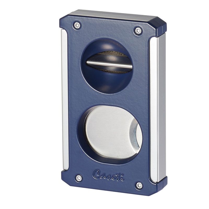 Visol Caseti Trident 3 In 1 Navy Blue Cigar Cutter