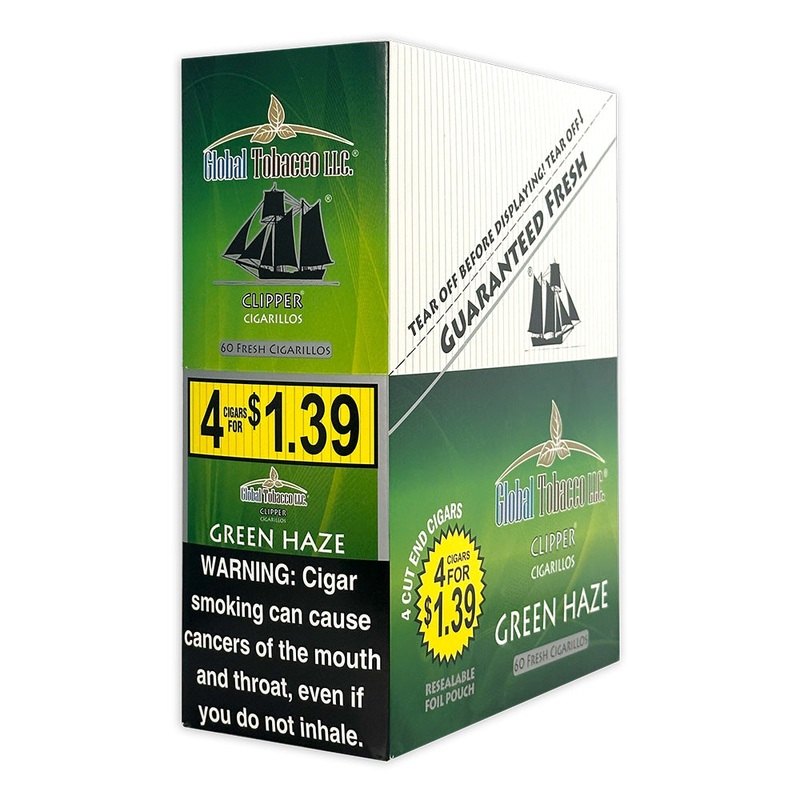 Clipper Green Haze Cigarillos Green Haze 15 Packs of 4