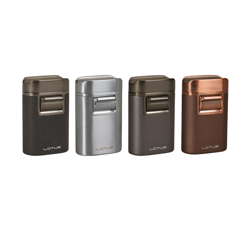 Lotus Brawn Quadruple Table Top Torch Lighter Black