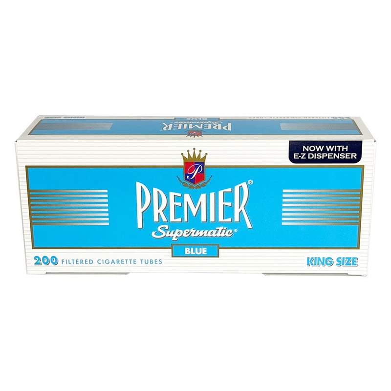Premier Blue Cigarette Tubes King (84mm) 200ct Carton