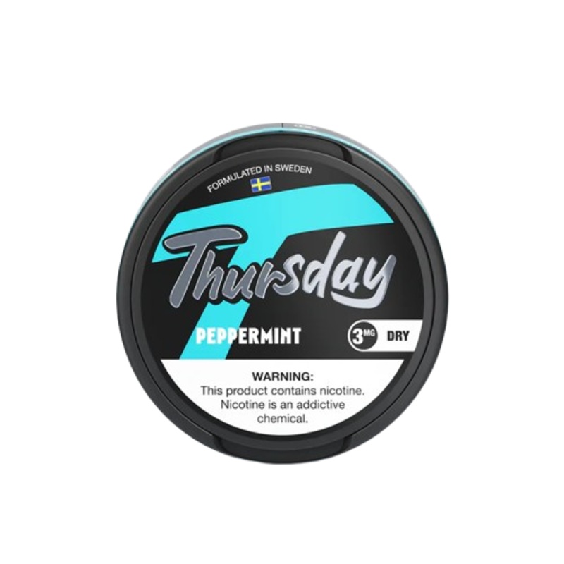 Thursday Nicotine Pouches Dry – Peppermint 3mg