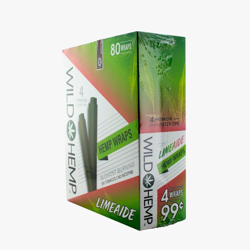 Wild Hemp Limeaide Hemp Wraps Limeaide 20 Packs of 4