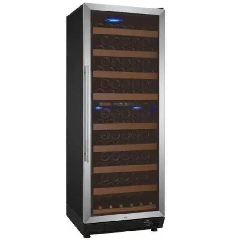 Allavino 24″ Wide Vite II Tru-Vino 99 Bottle Dual Zone Stainless Steel Right Hinge Wine Refrigerator