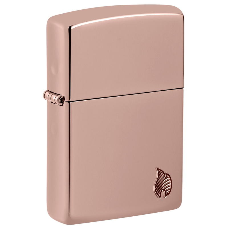 Armor High Polish Rose Gold Flame Design