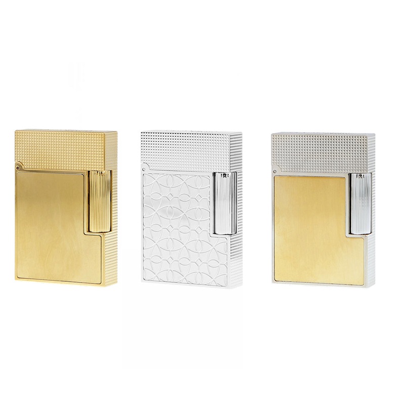 S.T. Dupont Small Ligne 2 Brushed Yellow Gold