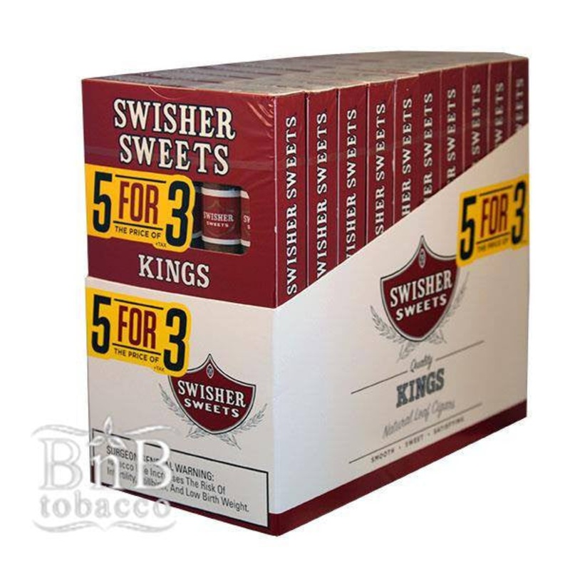 Swisher Sweets King Cigars Kings 10 Packs of 5