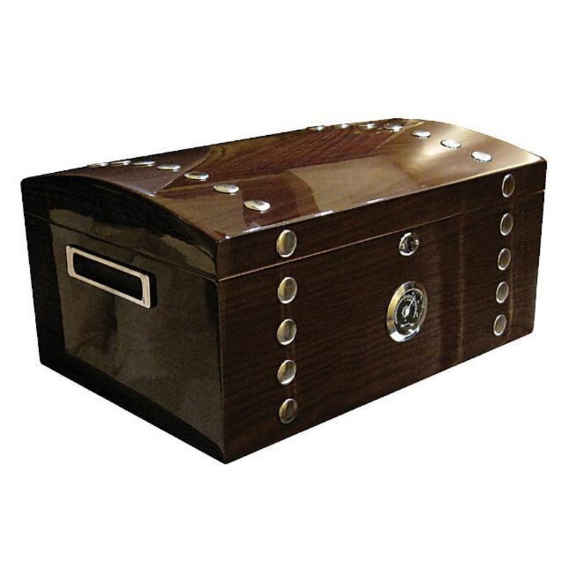 The Montgomery Studded Chest Humidor by Prestige Import Group – 150 Cigar ct