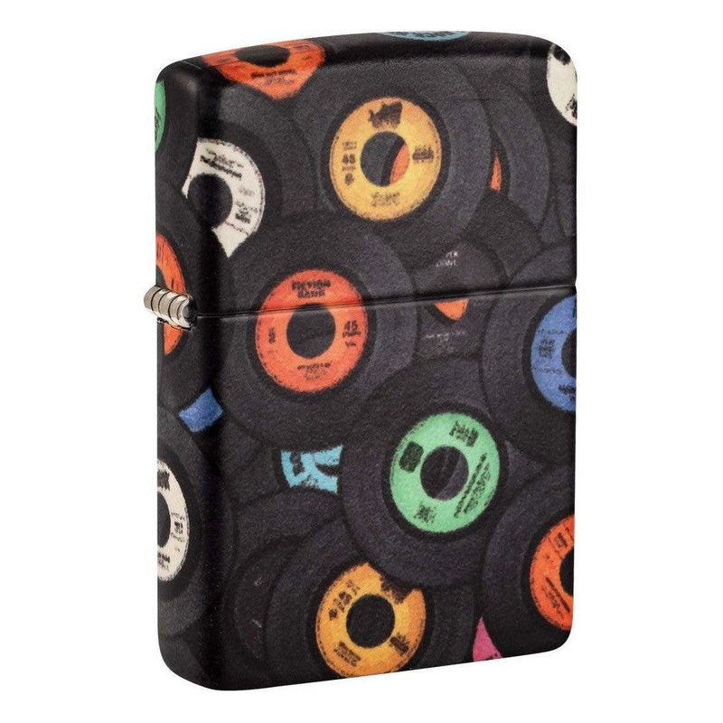 Zippo Lighter: Music Records, 540 Color – 540 Matte 48770