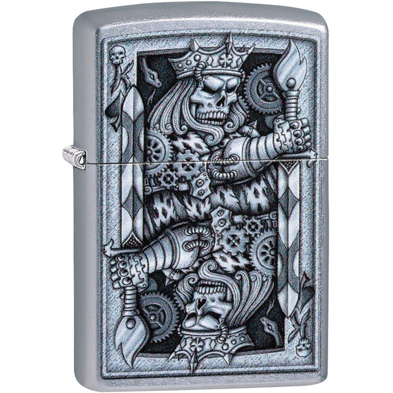 Zippo Lighter: Steampunk King of Spades – Street Chrome 81613