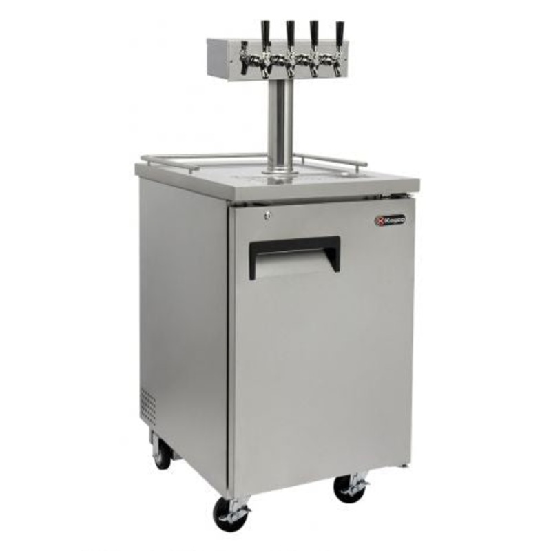 24″ Wide Four Tap All Stainless Steel Commercial Kegerator