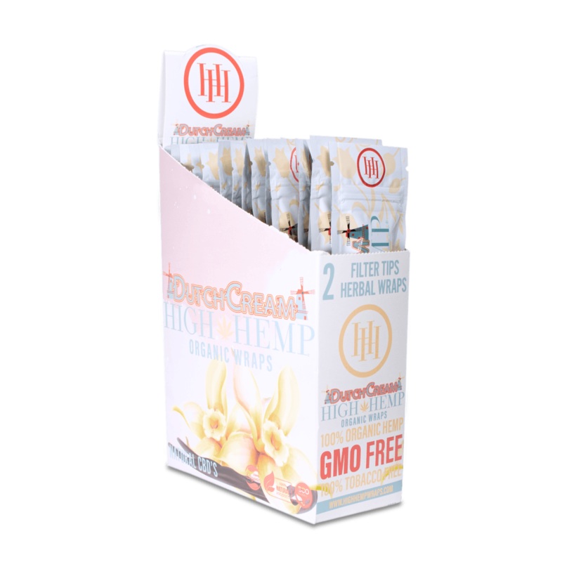 High Hemp Dutch Cream Wraps Dutch Cream 25 Packs of 2