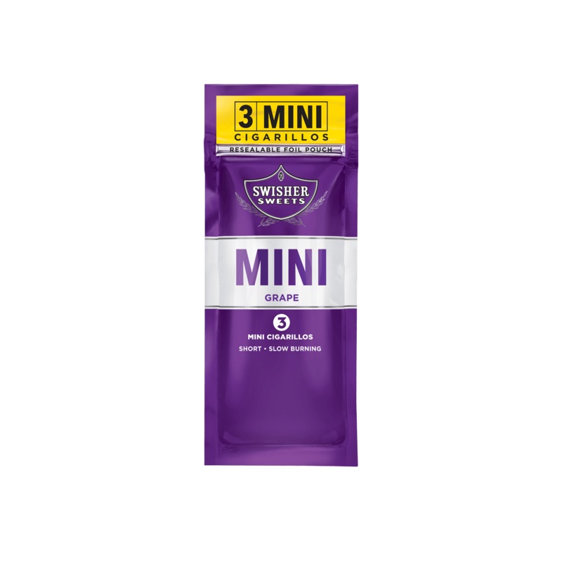 Swisher Sweets Mini Cigarillos Grape 3×15 (45ct) Mini Cigarillos Grape 15 Packs of 3