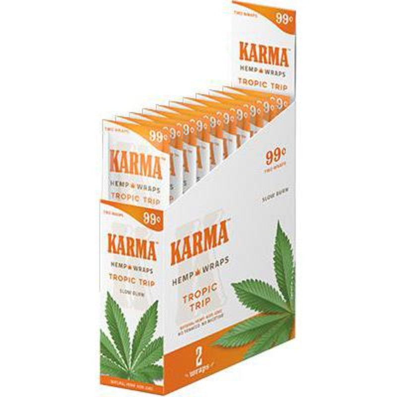 Karma Tropic Trip Hemp Wraps Tropic Trip 25 Packs of 2