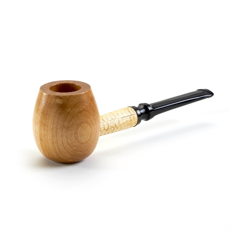 Missouri Meerschaum Maple Hardwood Apple Diplomat Pipe Bent Each