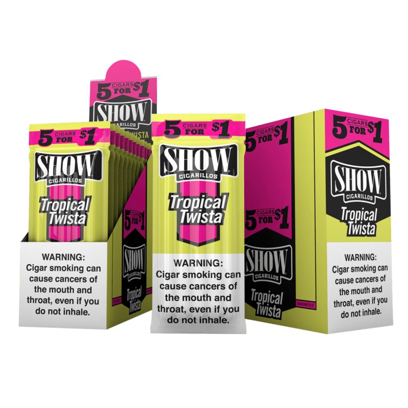 Show Tropical Twist Cigarillos Tropical Twist 15 Packs of 5