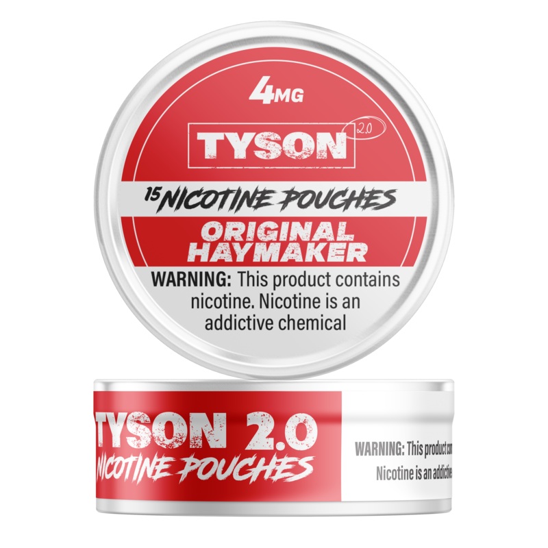 Tyson 2.0 Nicotine Pouches Original Haymaker – 5 Pack 4mg